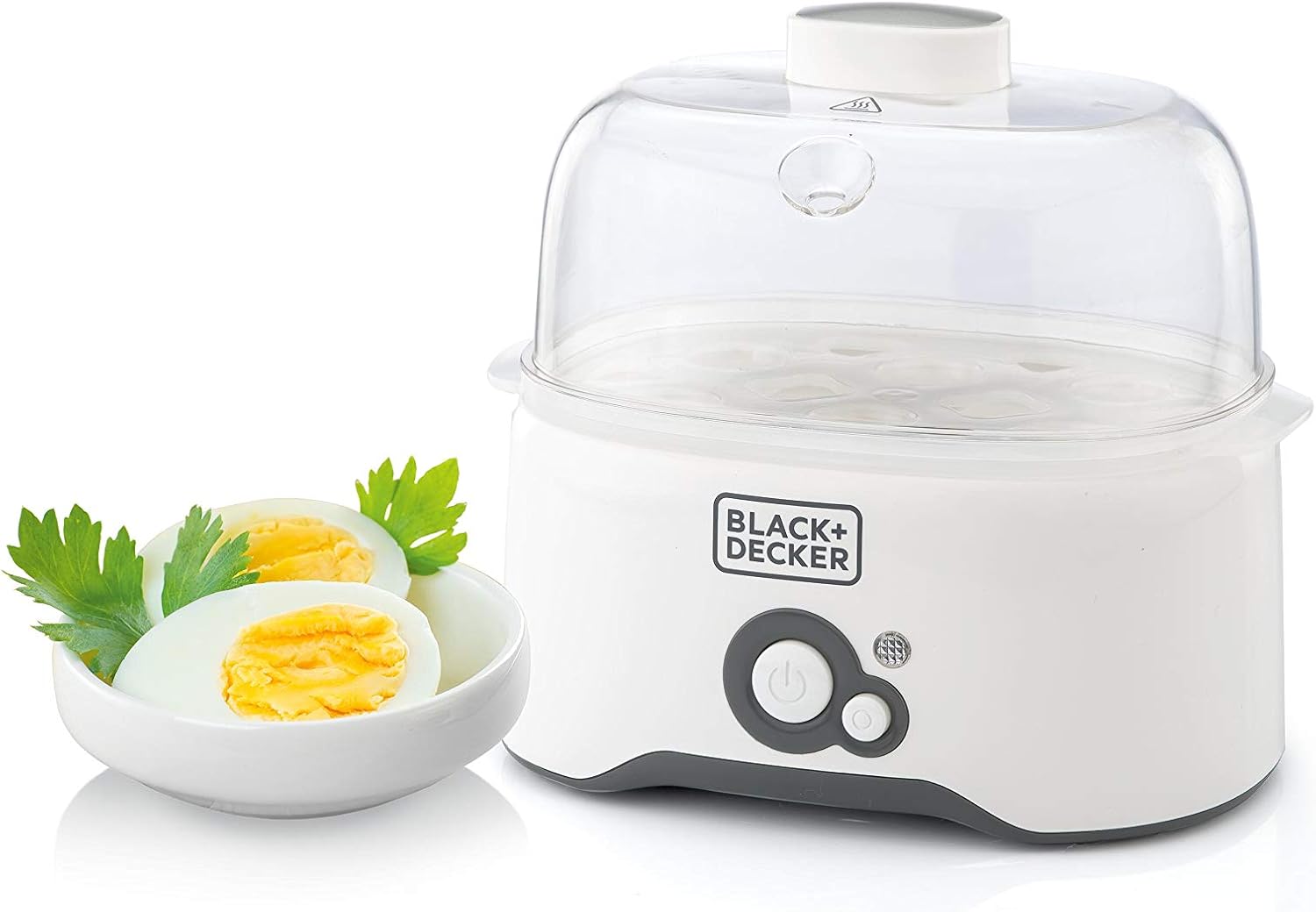 61weSgU9NrL._AC_SL1500_.jpg Black & Decker Egg Cooker - White, 6 Eggs, Eg200-B5, Plastic Material