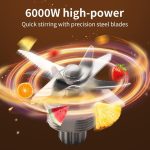 ⁦SOKANY SK-999 5000W High Performance Blender, 9 Speed, 2-in-1 [2.5L Blender & Smoothie, Coffee Grinder], Crushed Ice Function, Self-Cleaning Function, BPA Free⁩ - الصورة ⁦4⁩