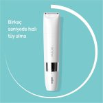 ⁦Braun Body Mini Trimmer For Gentle Body Hair Removal, Precision Trimmer, Wet & Dry, 100% Waterproof, BS1000, White⁩ - الصورة ⁦3⁩