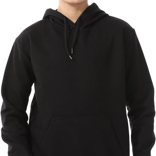 سويت شيرت بغطاء للرأس وجيوب متصلة للأولاد ومبطن من اندورا