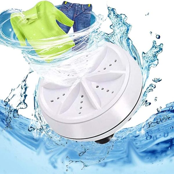 Battery Hawk Portable Ultrasonic Turbine Washing Machine,Mini Compact Turbo Washer, Turbine Sterilizes Washer with USB Power for Home, Travel, Business Trip Apartment, Dorm