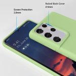 ⁦ELMO3EZZ جراب مطاطي من جل السيليكون مضاد للصدمات ببطانة مايكروفايبر، متوافق مع موبايل سامسونج جالاكسي S21 الترا شبكة الجيل الخامس 5G 6.8 بوصة (ماتشا)⁩ - الصورة ⁦5⁩