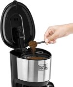 ⁦Black & Decker DCM750S Coffee Maker with Glass Carafe, Black - 750 Watt - International warranty⁩ - الصورة ⁦2⁩