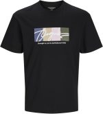 JACK & JONES Men's Portland Block Branding Short-Sleeves T-Shirt - الصورة 2