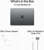 Apple MacBooK Air 13" M3/8C CPU/8C GPU/8GB/256GB/Space Gray - الصورة 6