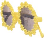 ⁦Daphane Flower Sunglasses for Girls - Yellow⁩ - الصورة ⁦2⁩