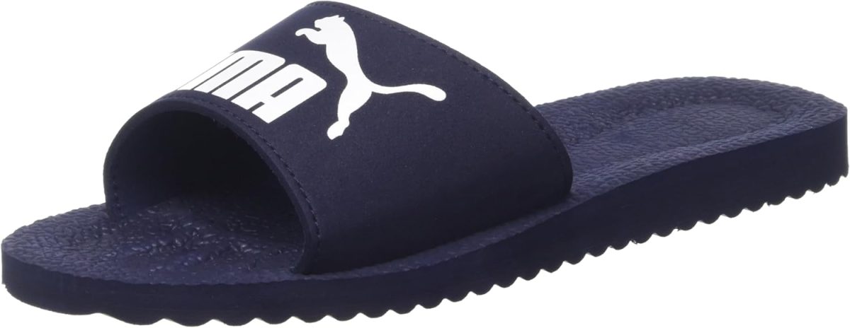 ⁦PUMA Purecat, Men’s Slippers, Black (Black/White 01), 47 EU⁩ - الصورة ⁦4⁩