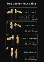 ⁦USB-C Type C + iPhone 120W Super Fast Charger EU Fast Charger Compatible with iPhone 16 Pro Max/iPhone 16 Pro Max/iPhone 16 Pro, Samsung S24 Ultra, A54, A15, S25 Ultra⁩ - الصورة ⁦6⁩