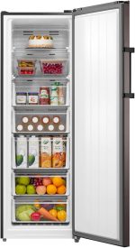 ⁦TOSHIBA Deep Frezzer GR-RU312WE-DMN(06) 238L, FRZ/REF Convertible, Ultra Big Box, Energy saving, Total No Fotest, Multi-Air flow, Fast freez, Fast Cooling, Electronic Control, Morandi Grey⁩ - الصورة ⁦4⁩