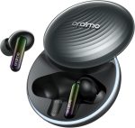 Oraimo SpaceBuds Hybrid (OTW-630), ANC True Wireless Earbuds, 4 Mic AI Noise Cancellation, 40-Hr Long Playtime, Type-C, Antibacterial Eartips, Waterproof: IPX4 – Space Grey (12 Month Warranty)