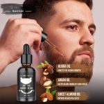⁦Beard Growth Kit, Beard Roller Kit, Natural Beard Growth Oil for Patchy Beard, Beard & Mustache Facial Hair Growth, Beard Oil, Beard Balm, Beard Roller, Brush, Comb, Storage Bag, Gifts for Men⁩ - الصورة ⁦4⁩