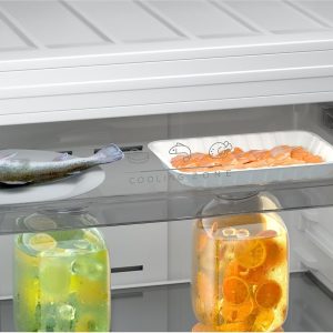 ⁦Midea - Refrigerator -Inverter Motor 535 L - Bru Steel - MDRT723MTN46D⁩ - الصورة ⁦4⁩