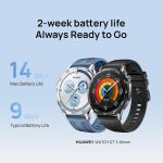 ⁦HUAWEI WATCH GT 5 VILI-B19W 46MM BLUE WOVEN STRAP⁩ - الصورة ⁦5⁩