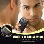 ⁦Vgr V-353 Professional Ultra Thin Shaver - Rechargeable Razor for Face Care & Beard Trimmer - Reciprocating Blade with USB Travel Shaver, Men's Electric Razor - Black⁩ - الصورة ⁦5⁩