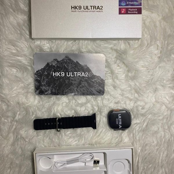 Smart Watch Hk9 Ultra2 New Smart Watch Show All Calls There Are Games Apps Super Amoled Screen 2.02 Inch Compatible With Wearfit Pro For Ios And Android Waterproof Ipx67 (Black)