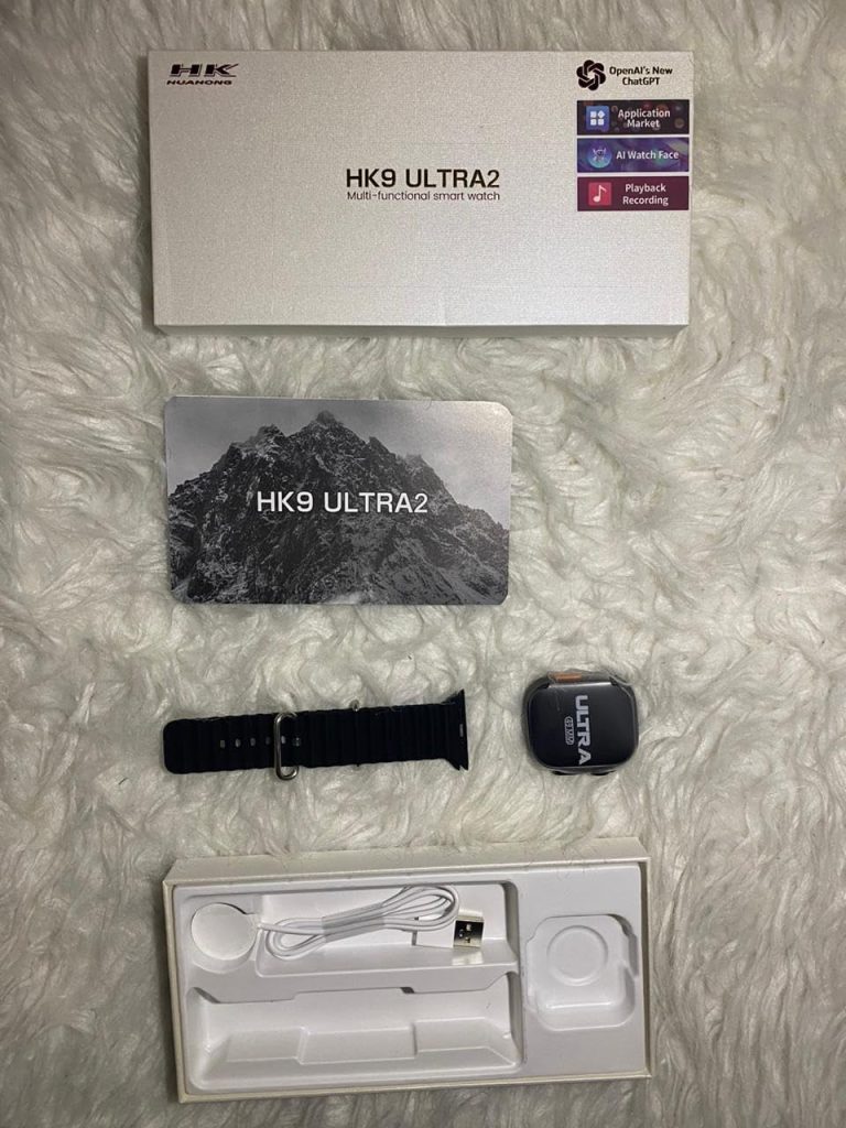 Smart Watch Hk9 Ultra2 New Smart Watch Show All Calls There Are Games Apps Super Amoled Screen 2.02 Inch Compatible With Wearfit Pro For Ios And Android Waterproof Ipx67 (Black)