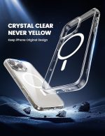 ⁦جراب حماية ماج سيف لموبايل ايفون 16 برو ماكس فقط من لاميكال [شفاف للغاية ومضاد للاصفرار] [حماية من السقوط من الدرجة العسكرية] مقاوم للخدش، حماية الشاشة والعدسات، مغناطيس قوي⁩ - الصورة ⁦3⁩
