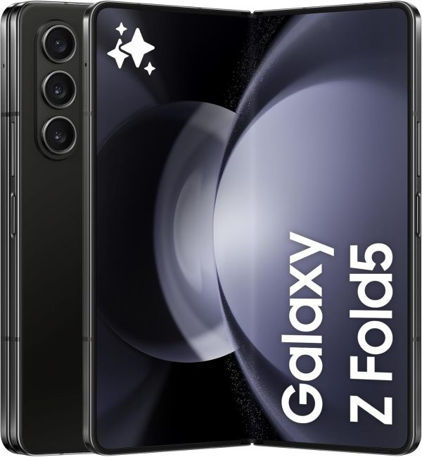 Samsung Galaxy Z Fold5 Folding Phone, Android Smartphone, 12GB RAM, 512GB Storage, Extended Battery Life, High Resolution Camera, Phantom Black (UAE Version)