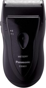 Panasonic Single Blade Travel Shaver with 8,500 RPM Wet/Dry Operation, Cordless | Lightweight Shaver with Ergonomic Grip, ES3831K, Black