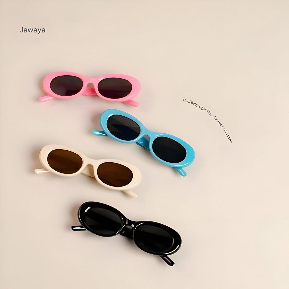 ⁦Stylish children's sunglasses - fun and safe eye protection for boys and girls, making summer unforgettable Fashionable sunglasses for girls and boys⁩ - الصورة ⁦4⁩