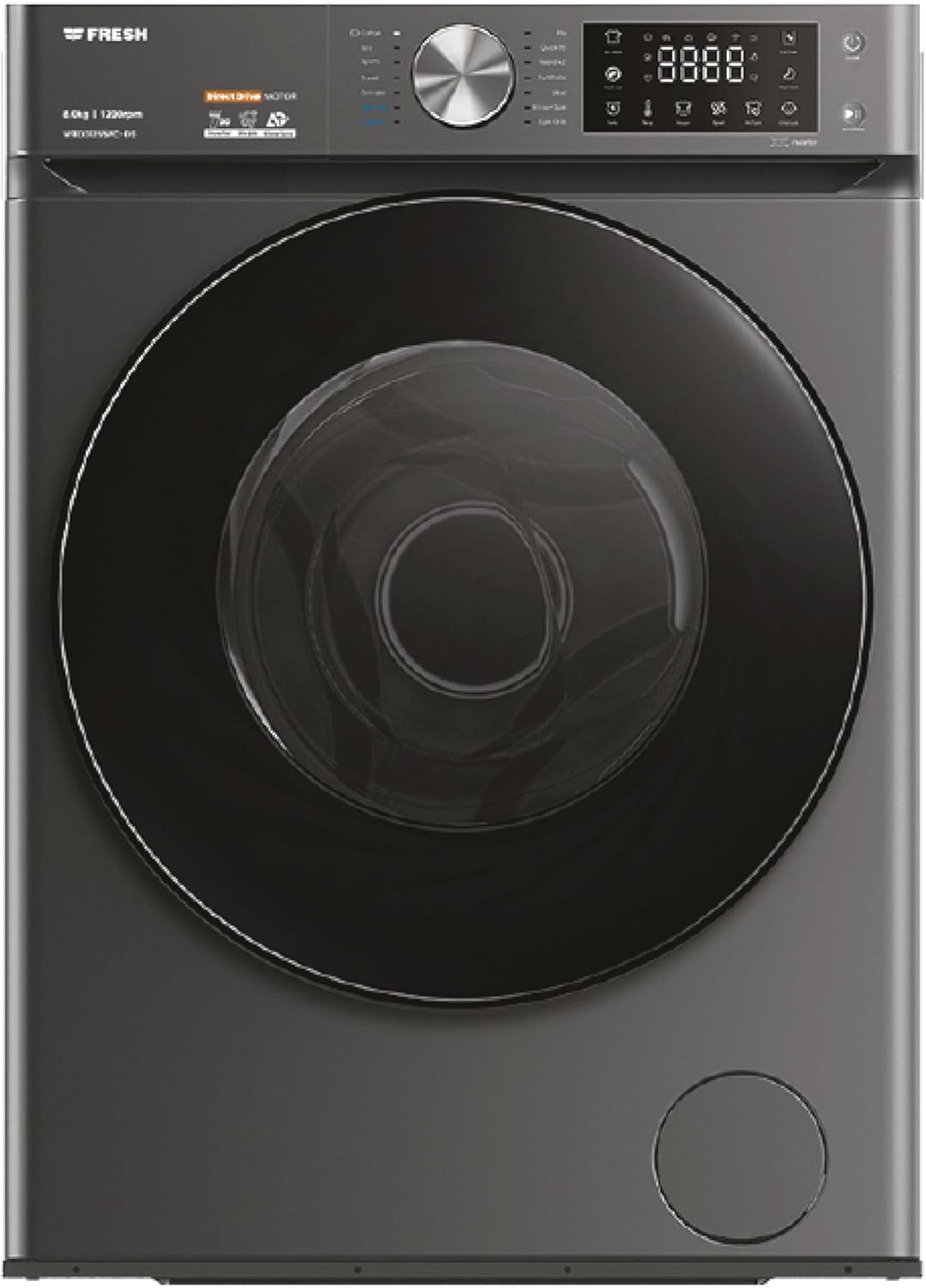 710ad4ALMzL._AC_SL1500_.jpg غسالة فريش اوتوماتيك 1200 لفة انفرتر سعة 8 كيلوجرام - 16426، تعبئة أمامية، فضي