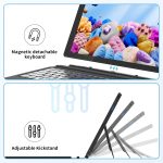 ⁦AWOW 10.1" 2-in-1 Windows Tablet with Keyboard, Intel N100 Processor, 12GB DDR5 RAM, 256GB Storage, Detachable Touchscreen Laptop, Windows 11, Dual-Band WiFi, Bluetooth, USB 3.0, HDMI, Dual Cameras⁩ - الصورة ⁦3⁩