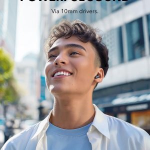 ⁦Soundcore P30i by Anker Noise Cancelling Earbuds, Strong and Smart Noise Cancelling, Powerful Bass, 45H Playtime, 2-in-1 Case and Phone Stand, IP54, Wireless Earbuds, Bluetooth 5.4 (Black)⁩ - الصورة ⁦3⁩