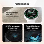 ⁦Samsung Galaxy Watch8 (44mm, LTE, Graphite) with 3nm Processor | Dual GPS | Sapphire Glass & Armor Aluminum | 5ATM & IP68 | BP, ECG, IHRN & Vascular Load Monitoring | Anti-oxidant Index⁩ - الصورة ⁦3⁩