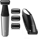 ⁦Philips Norelco Bodygroom Series 5000 Showerproof Body & Manscaping Trimmer for Men with Back Attachment, BG5025/40⁩ - الصورة ⁦9⁩