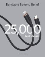 ⁦Anker PowerLine III Flow, USB C to Lightning Cable for iPhone 13 13 Pro 12 11 X XS XR 8 Plus [MFi Certified, 3ft, Midnight Black] Supports Power Delivery, Silicone Cable (Charger Not Included)⁩ - الصورة ⁦4⁩