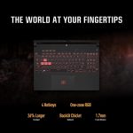 ⁦ASUS TUF Gaming A15| R7-7435HS|DDR5 16GB|Graphics Card: RTX 4060 VRAM: 8GB GDDR6|Display: 15.6'' FHD 144Hz|512GB PCIe 4.0 NVMe M.2 SSD|Windows 11 Home(FA507NVR-LP007W)1 Year Perfect Warranty by ASUS⁩ - الصورة ⁦8⁩