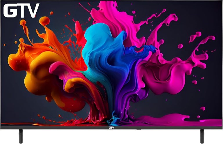 GTV 50 Inch Frameless 4K UHD Smart LED TV, Black - GTV50SAWOR