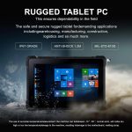 ⁦HEIGAOLA Rugged Tablet Win 11 Pro,Celeron Quad-Core 8GB RAM/128 GB ROM Windows Tablet,4G LTE GPS FHD 10.1 INCH Touchscreen HDMI2.0 Tablet PC IP67 Waterproof,16000mAh Battery,BT 5.2 WiFi 5 Ethernet⁩ - الصورة ⁦3⁩