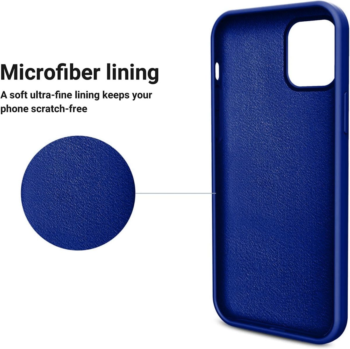 ⁦Dl3 Mobilak Compatible with iPhone 11 Pro (5.8 Inch) Case, Liquid Silicone Case, Full Body Protective Cover, Shockproof, Slim Phone Case, Anti-Scratch Soft Microfiber Lining (Pepsi)⁩ - الصورة ⁦2⁩