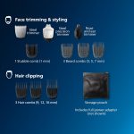 ⁦Philips Norelco Multi Groomer All-in-One Trimmer Series 3000-13 Piece Mens Grooming Kit for Beard, Face, Nose, Ear Hair Trimmer and Hair Clipper - NO Blade Oil Needed, MG3740/40⁩ - الصورة ⁦2⁩