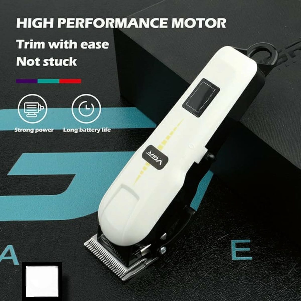 ⁦Professional Men's Razor V-213 Professional Blades with Blade Length Adjustment Arm Lithium Battery 2000 MAH Charging and Electricity⁩ - الصورة ⁦5⁩