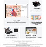 ⁦Samsung Galaxy Tab S10 Ultra AI Tablet, Android Tablet, 12GB RAM, 512GB Memory, AMOLED Display, Anti-Reflection Coating, Includes S Pen, WiFi, Platinum Silver, 36 Month Warranty⁩ - الصورة ⁦5⁩