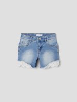 name it Boy's Salli Slim Denim Shorts - الصورة 3