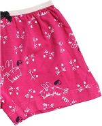 ⁦Skills Cotton Boxer Short Printed Cats For Girls-Fuchsia-2Years⁩ - الصورة ⁦3⁩