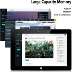 ⁦10.1" Windows 11 Tablet PC, Dual-Core CPU Windows Tablets, Ultra Slim 2 in 1 Tablet - 2.4/5G WIFI/4.2 BT/1280*800 Full HD/6GB RAM 64GB ROM Storage/4000mAh/Mini HDMI/USB-C/USB 3.0/2MP+5MP Camera⁩ - الصورة ⁦3⁩
