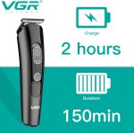 ⁦Vgr V175 Professional Cord Cordless Grooming Kit With 5 Guide Combs Runtime 150 Min Trimmer For Men, Black, Standard,1 Count⁩ - الصورة ⁦5⁩