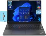 Lenovo ThinkPad E16 Business Laptop 16.0" IPS WUXGA Display (Intel i5-1335U, 16GB RAM, 1TB SSD, Intel Iris Xe, Backlit KYB, FP Reader, Thunderbolt 4, HD Webcam, WiFi 6, Win 11 Pro) w/DKZ Hub