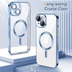 ⁦Dl3 Mobilak Electroplated Case for iPhone 15 6.1-Inch, Camera Lens Full Protection, Compatible with MagSafe Wireless Charging, Shockproof Soft TPU Phone Cover (Sierra Blue)⁩ - الصورة ⁦2⁩