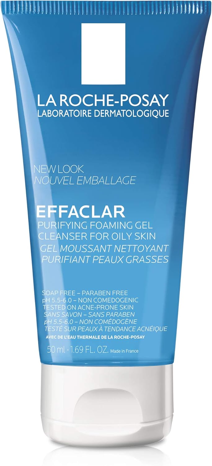 La Roche-Posay Effaclar Purifying Foaming Gel Cleanser for Oily Skin, 1.69 Fl oz