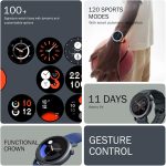 ⁦CMF Watch Pro 2 Smartwatch for Men Women, Fitness Tracker with Heart Rate, SPO₂ Monitoring,120 Sports Model, Bluetooth Calls with AI Noise Reduction, IP68 Waterproof with GPS for Android iOS Ash Grey⁩ - الصورة ⁦2⁩