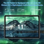 ⁦DMOAO Tablet 2024 Newest 11 Inch Tablet Android 14 Tablets with 128GB + 20GB Large Storage, Octa-Core 2.0Ghz, 8000mAh,18W Fast Charging, 5G WiFi, GPS, 5+13MP Camera, Widevine L1, Face Unlock-Gold⁩ - الصورة ⁦2⁩