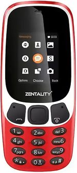 ZENTALITY_(B3310-1.77inch) Mobile Phone, 2G Keypad Mobile, Dual-Sim, With Camera 0.8MB, Flash Light, Wireless FM Radio, 2000 Contacts, 32 MB RAM, Micro SD Card - Red
