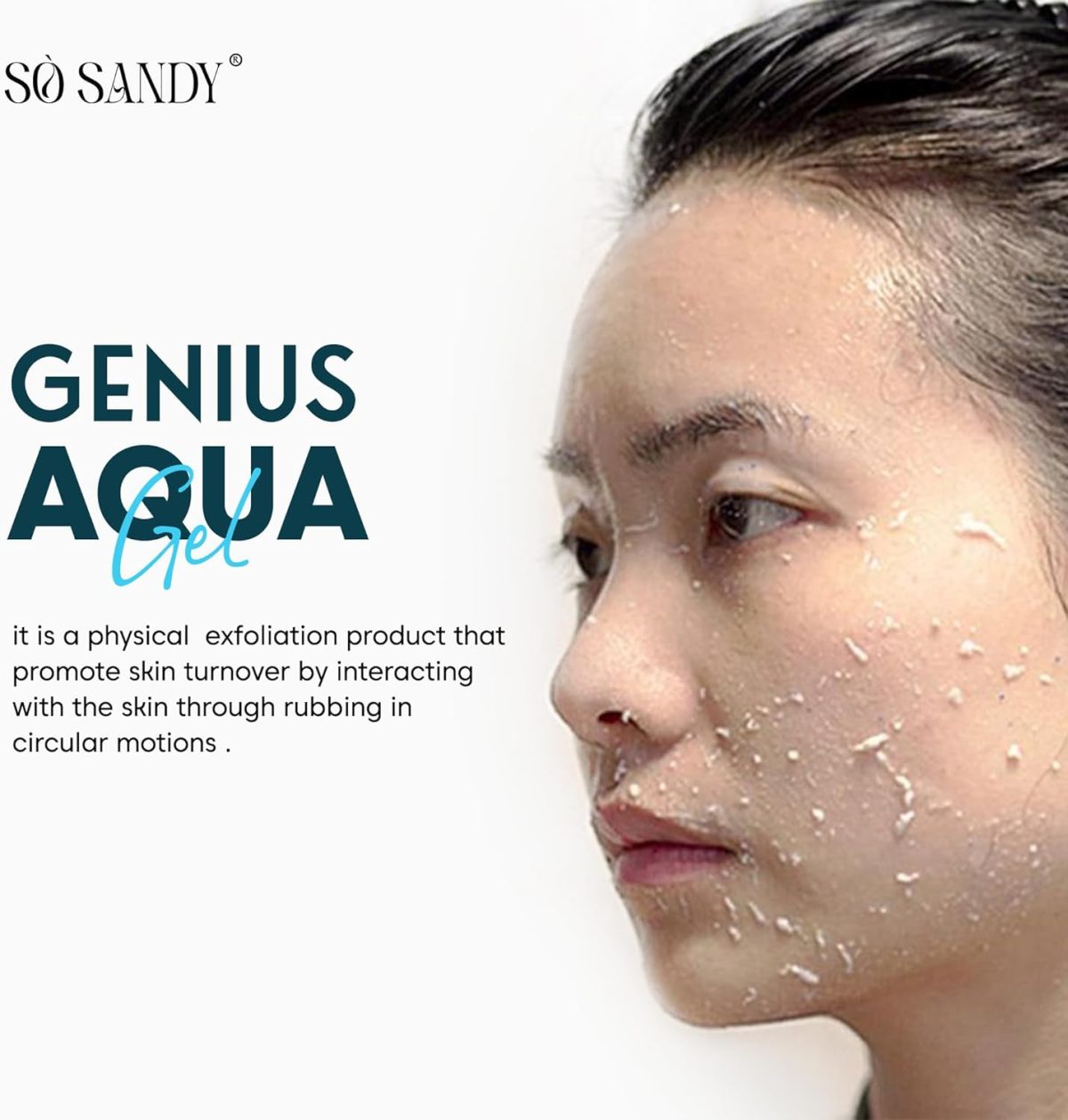 ⁦So Sandy Genius Aqua Exfoliating Gel with whitening Effect, 50 g⁩ - الصورة ⁦3⁩