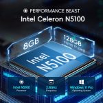 ⁦NERugged O Tablet M80J, 8 inch Windows 11 Pro Tablet, 8GB+128GB, Celeron N5100, IP65 Waterproof, MIL-STD-810H, 5000mAh, Industrial Outdoor Work PC w/ 8MP+5MP Camera, 4G LTE/WiFi/BT 5.0/NFC-Gray⁩ - الصورة ⁦2⁩