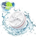 ⁦Rana Store 2 in 1 Mini Washing Machine, Portable Personal Rotating Motor Washing Machine, Convenient for Travel, Home, Business Trip, White⁩ - الصورة ⁦2⁩